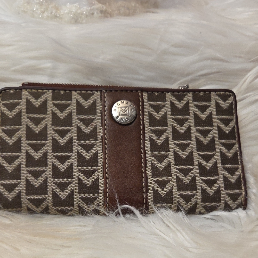 Michael Kors Brown and Tan Wallet